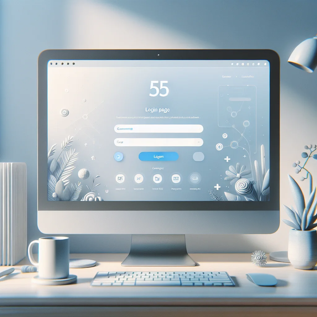 Accessing the 55 Club Login page